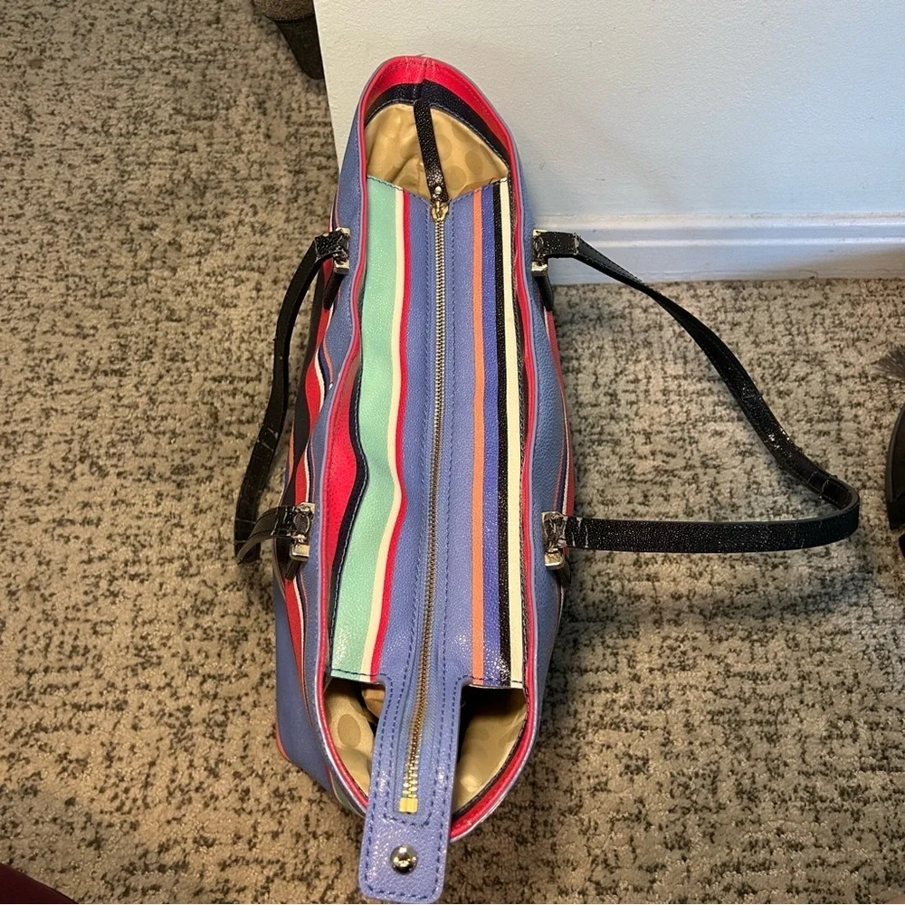 Kate Spade New York Cedar Multi-Colored Stripe Tote Bag